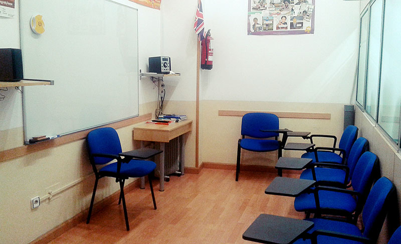 Aula de la academia de inglés Kent's English School en el Centro Comercial Covibar 2, local 18 en Rivas Vaciamadrid